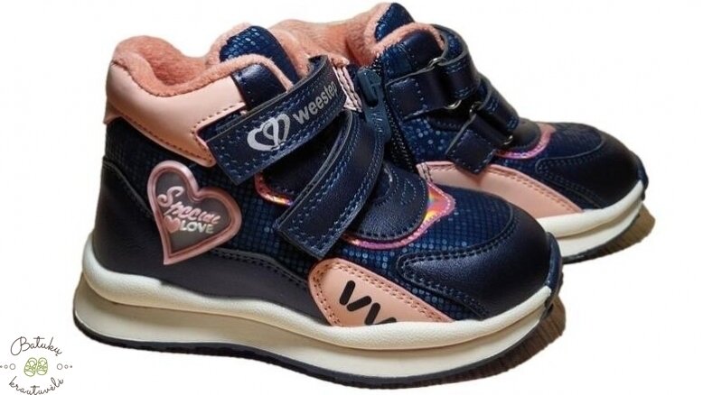 Weestep aulinukai su širdele (22-26) Dark Blue Weestep aulinukai su širdele (22-26) Dark Blue