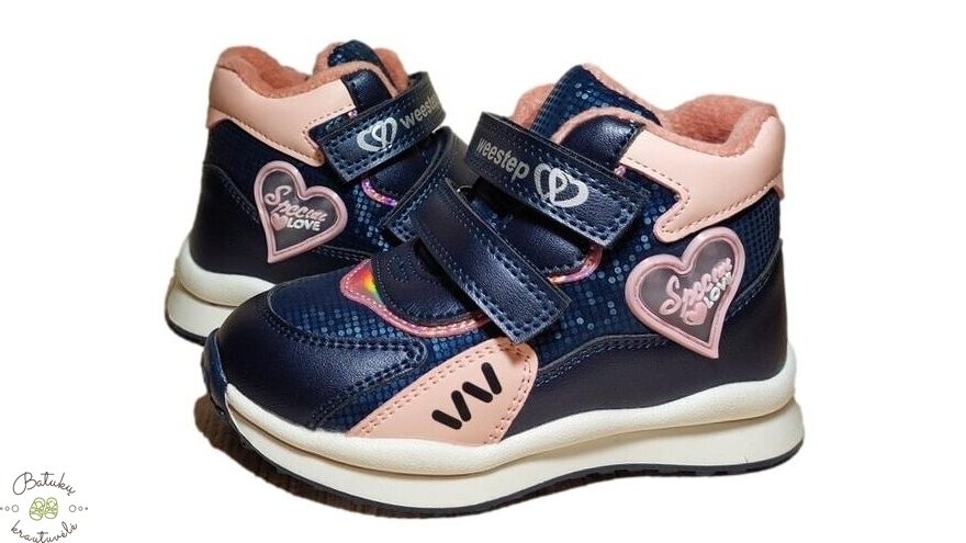 Weestep aulinukai su širdele (22-26) Dark Blue 1 Weestep aulinukai su širdele (22-26) Dark Blue 1