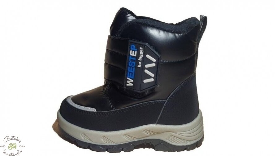Weestep sniego batai su plačiu lipuku (22-26) Black 2 Weestep sniego batai su plačiu lipuku (22-26) Black 2