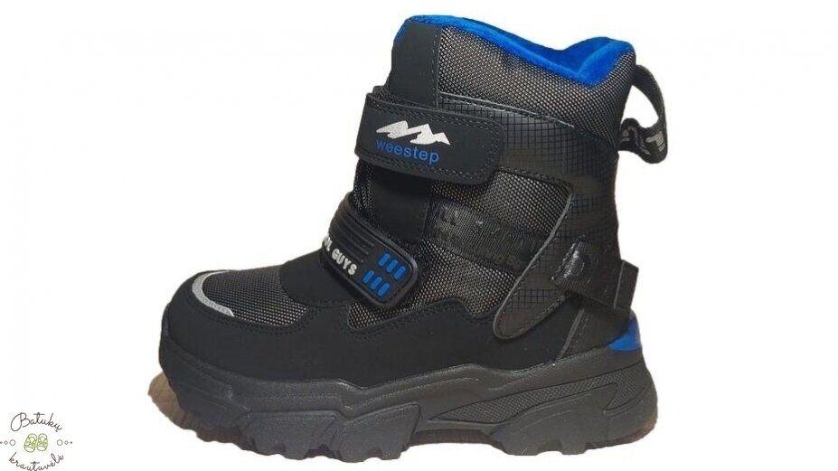 Weestep sniego batai su dviem lipukais (27-32) Black grey 2 Weestep sniego batai su dviem lipukais (27-32) Black grey 2