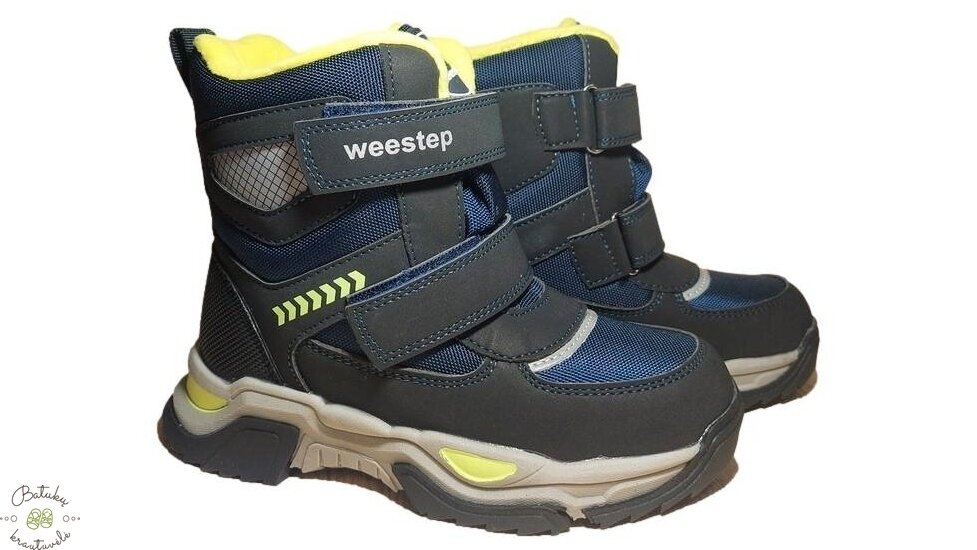 Weestep sniego batai su dviem lipukais (27-32) Dark blue Weestep sniego batai su dviem lipukais (27-32) Dark blue